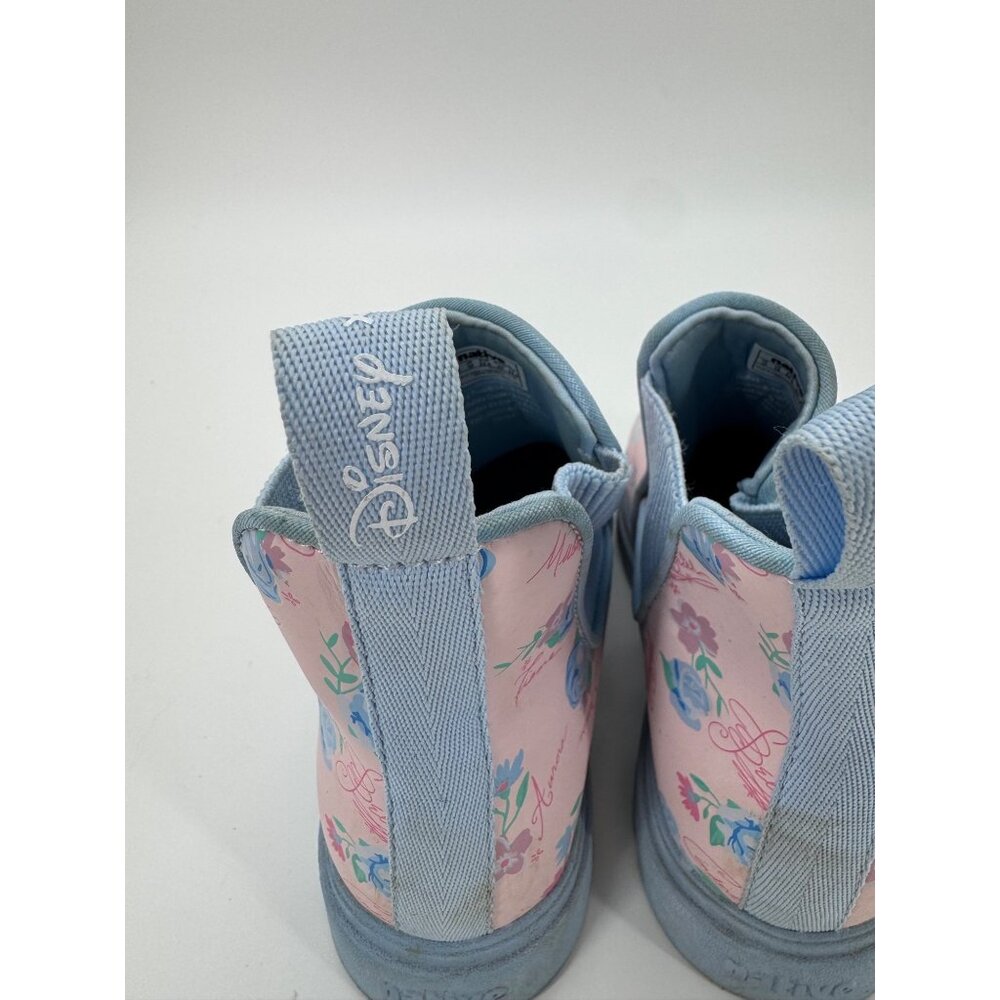 Disney X Native Kids Pink & Blue Floral Princess Rain Boots size 1 - Picture 11 of 12